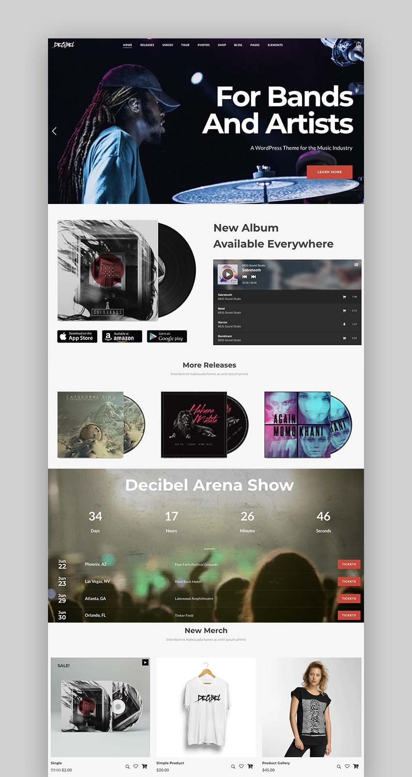 Image 11 for Record Label Website Template Free